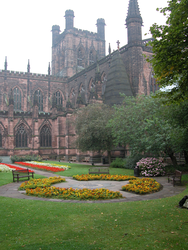 Christ and the Blessed Virgin, Chester Cathedral, Cheshire