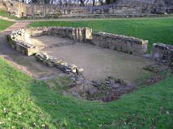 Pontefract castle, chapel of St Clements, Yorkshire, West Riding